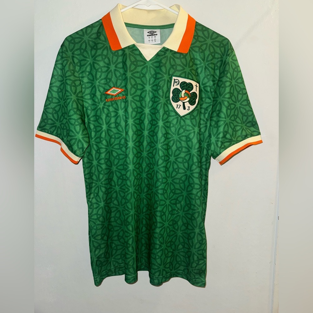 Umbro Republic of Ireland Home Football Jersey | Size S | NWT | Celtic Knot